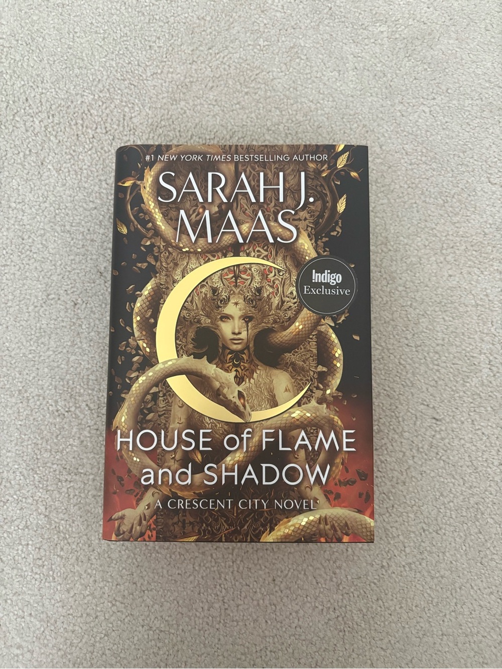 Indigo House of Flame and Shadow SIGNED by Sarah J Maas